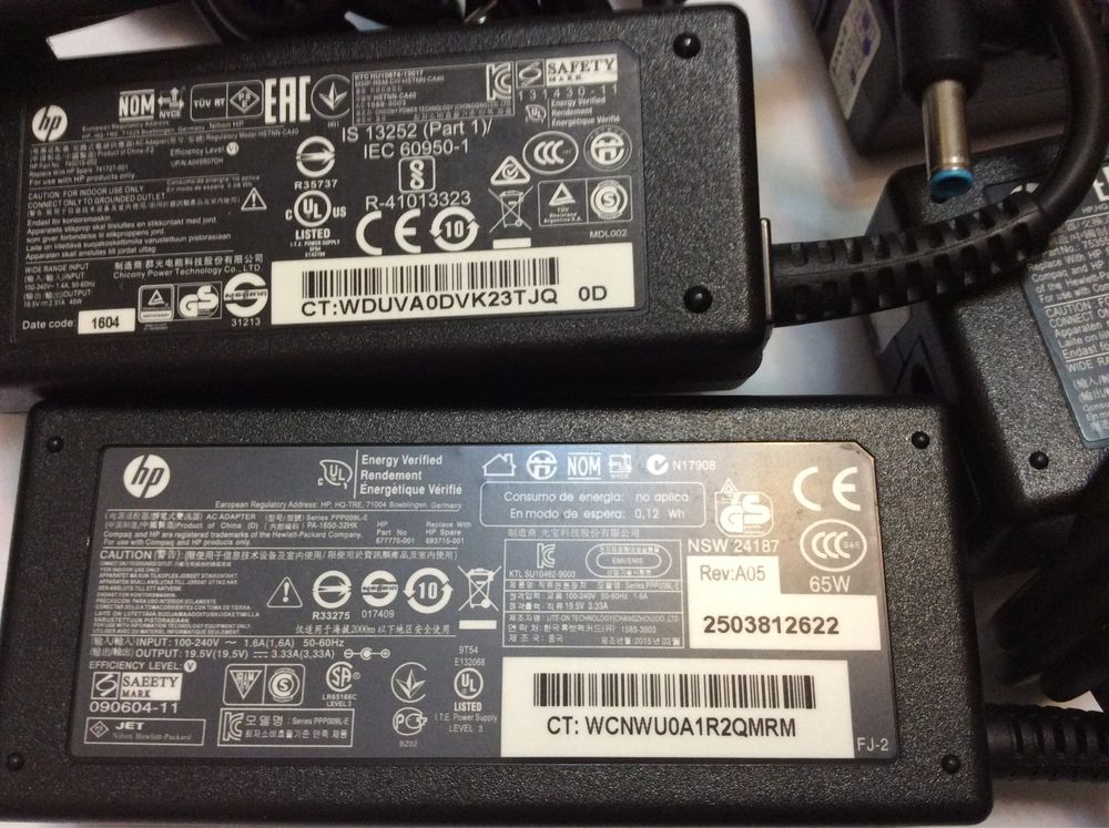 Incarcator Laptop HP 19,5V 2,31A 45W /3,33A 65 W mufa albastra pin