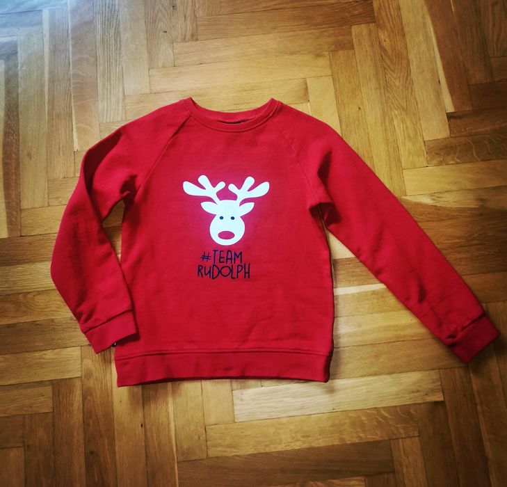 Коледен суичър с щампа Team Rudolf, Familysta