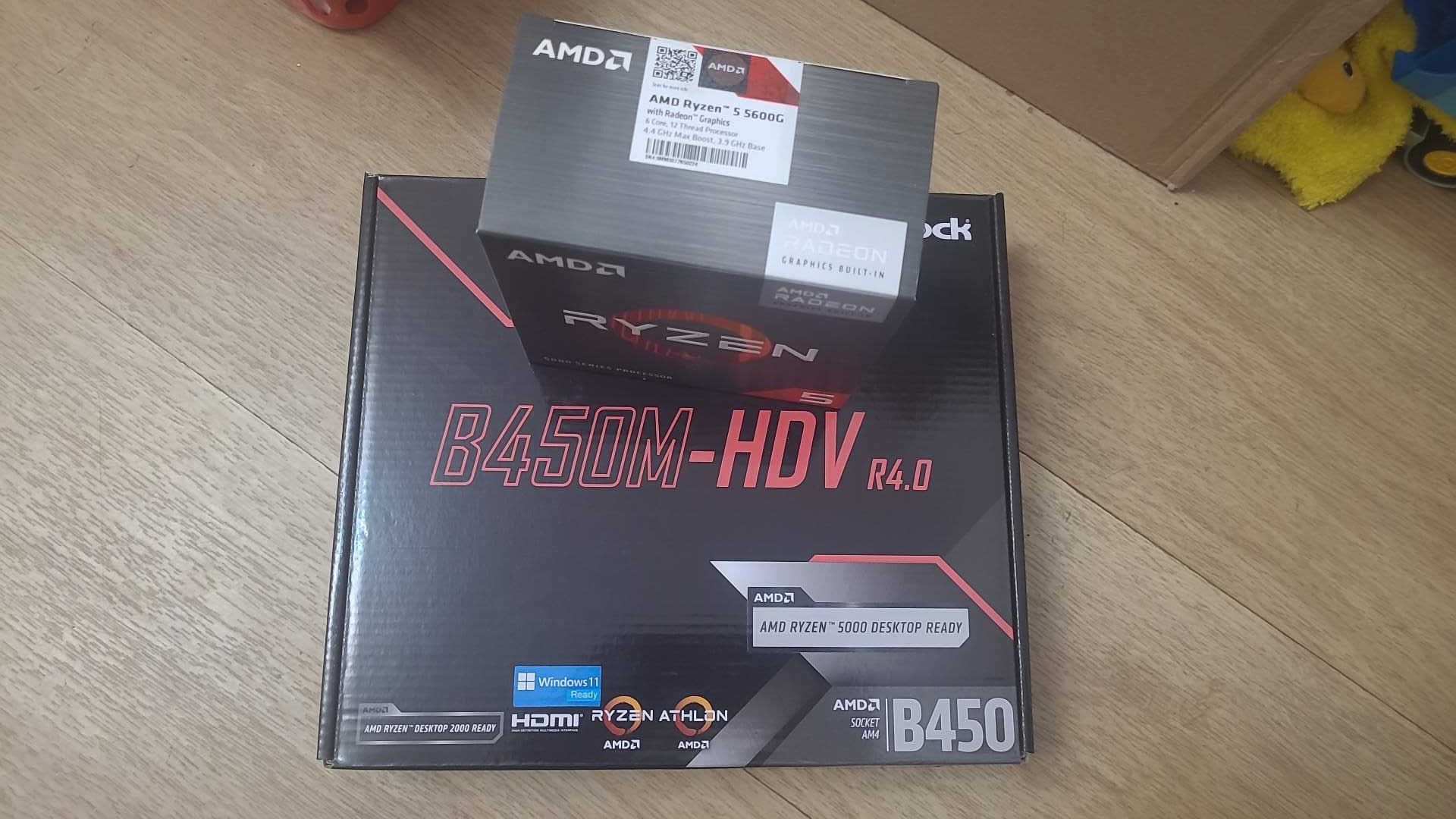 Kit gaming AMD Ryzen 5 5600G + ASRock B450M-HDV