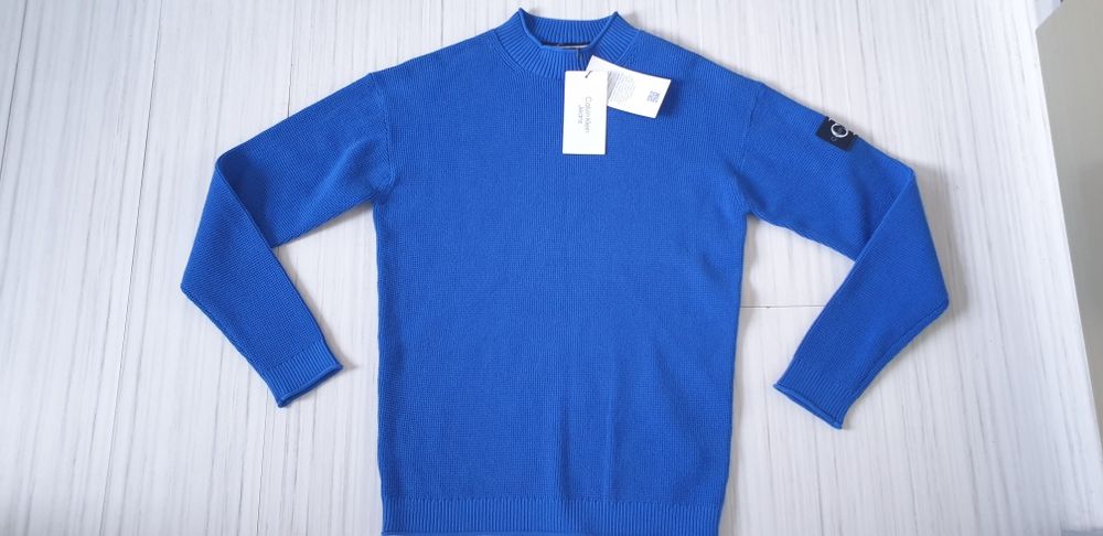 Calvin Klein Cotton / Knit / S НОВО! ОРИГИНАЛ! Мъжки Памучен Пуловер!