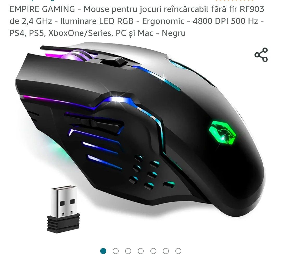 Mouse gaming nou sigilat Empire Gaming Rf-903