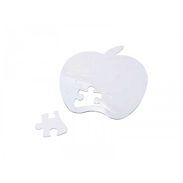 Puzzle personalizat din carton - inimioară, măr, A4