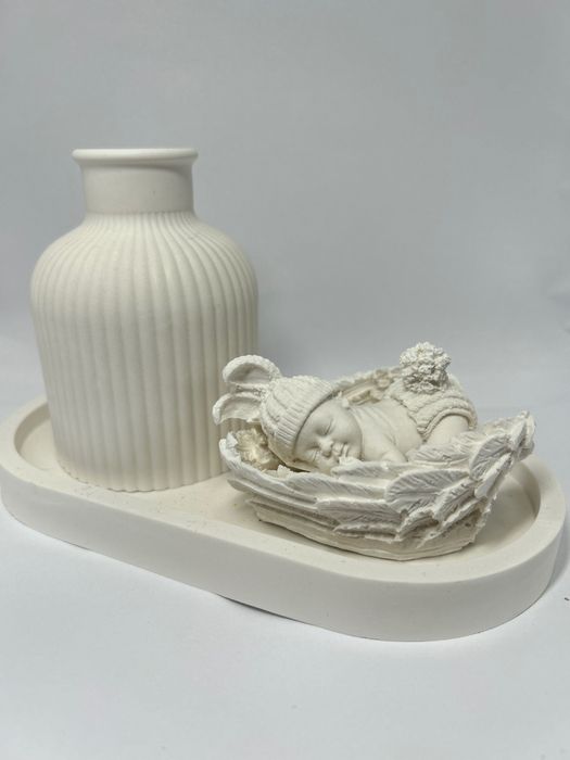 Set ceramică lumânare parfumată Handmade