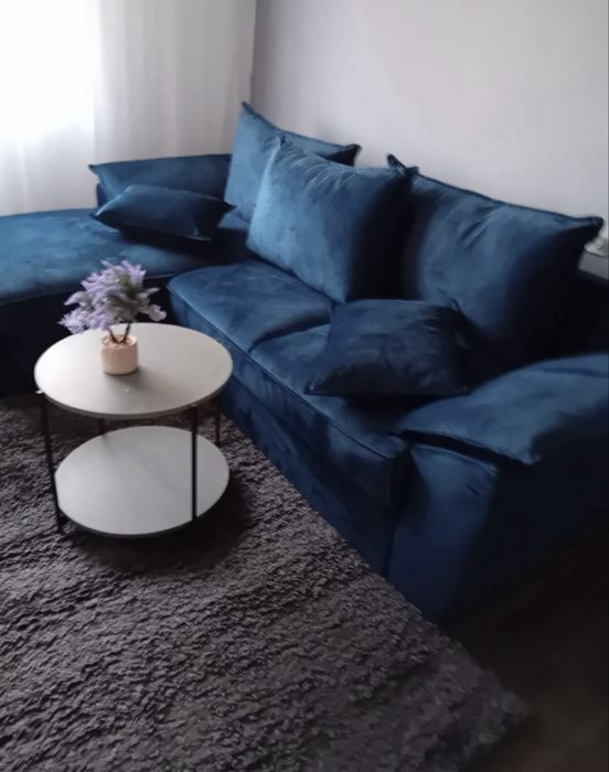 Coltar extensibil albastru electric
