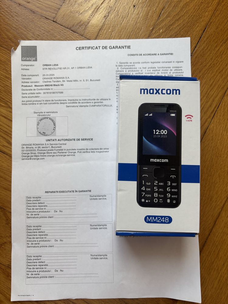 Maxcom MM248 Dual Black Nou!