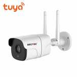 SECTEC 4MP WiFi охранителна камера за външен монтаж Tuya Smart нощно