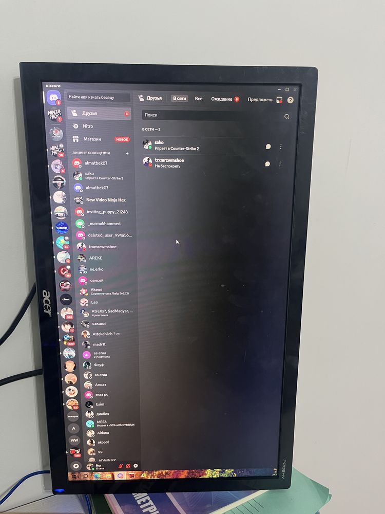 монитор Acer большой 60герц