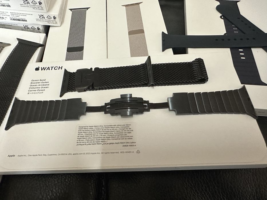 Milanese Natural Titanium Black Titanium Ultra Bracelet Link Stainless