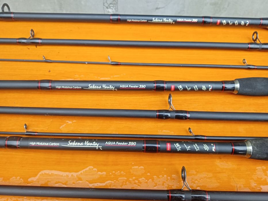 Lansete fl aqua feeder 3.90m 180gr 3 segmenți