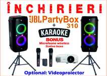 Inchirieri boxe JBL Parybox 310 pt petreceri, cabane, videoproiector