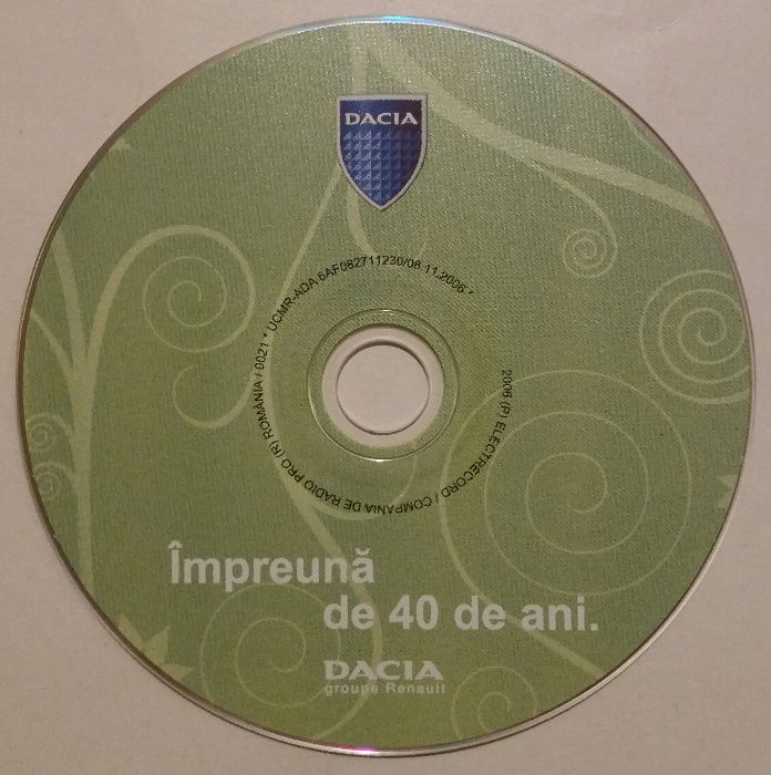 Dacia - Împreună de 40 de ani [CD muzică]