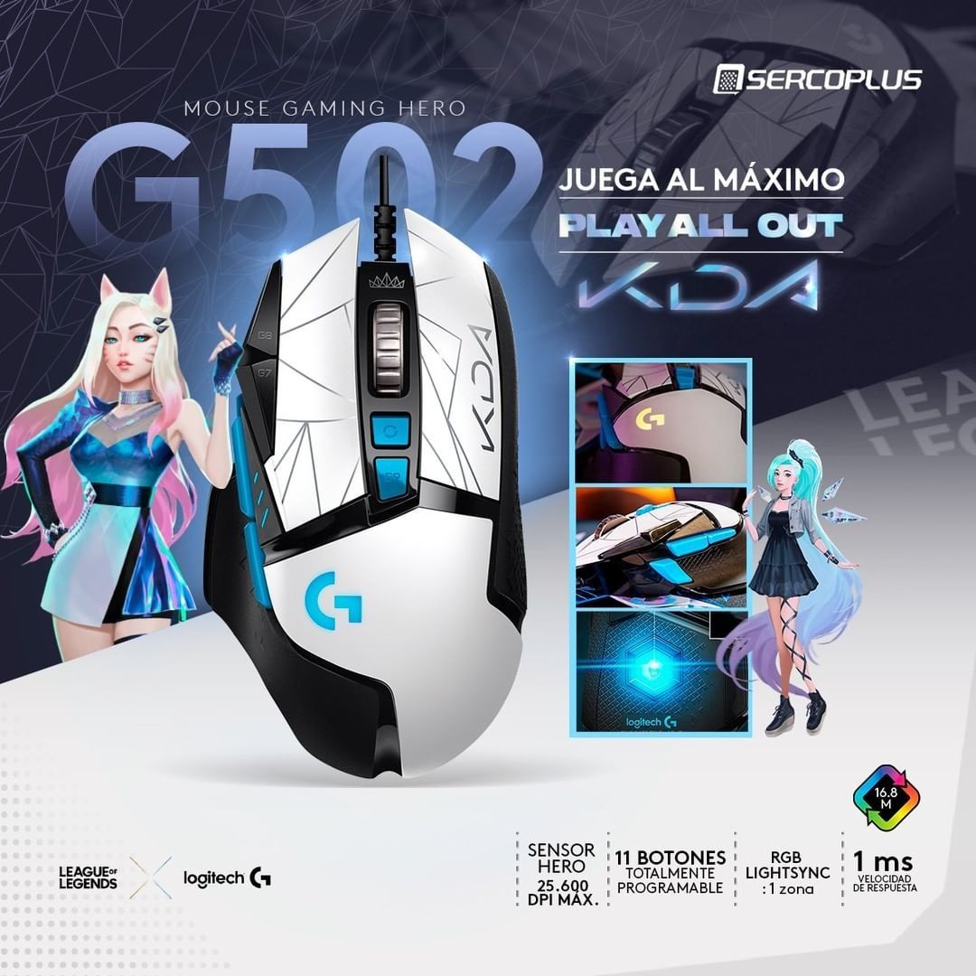 Оригинал! Logitech G502 KDA League/Legends Проводная мышка/мышь