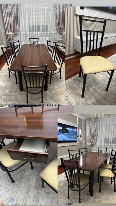 Стол стуля ножки резбавые