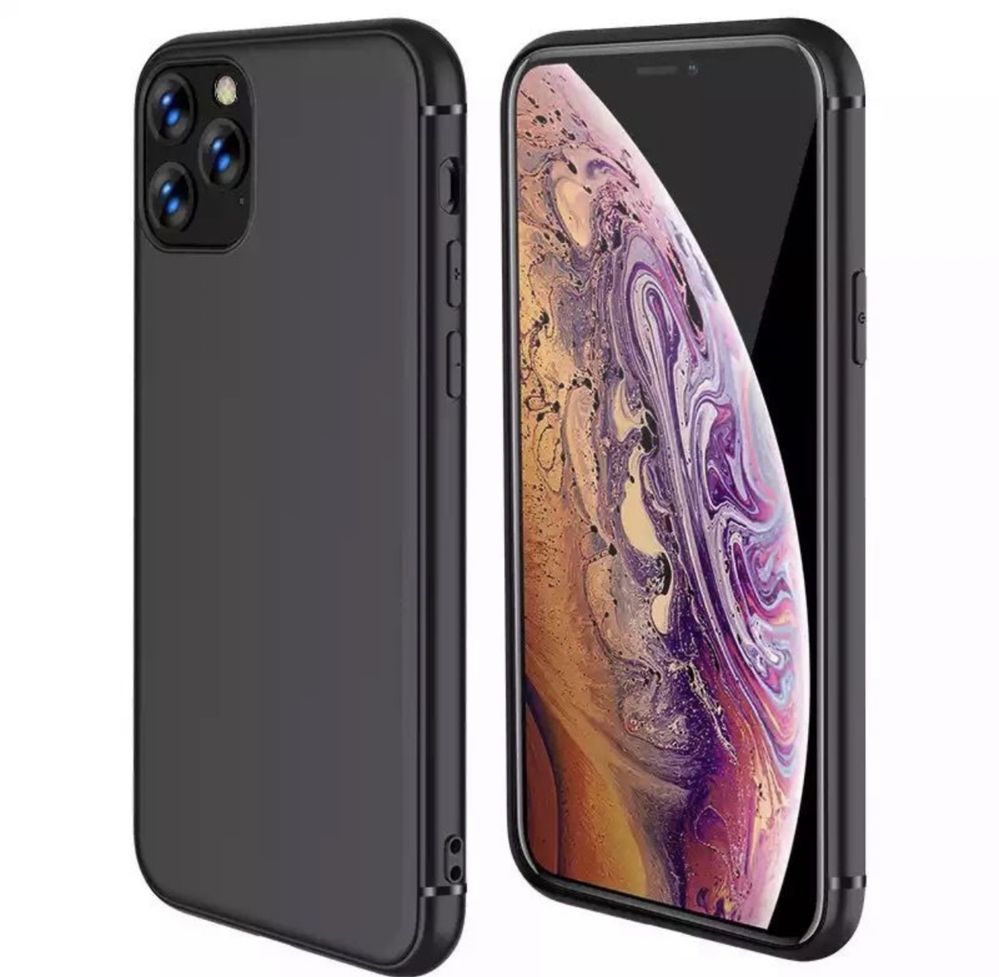 Husa Safe Case Silicon Slim 0,2mm Clara Neagra Iphone 11 12 13 PRO MAX