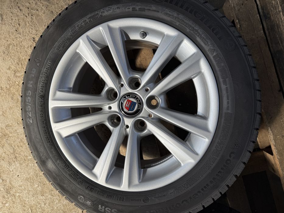 Jante aluminiu originale BMW style 656 cu anvelope de iarna 225/55 R16