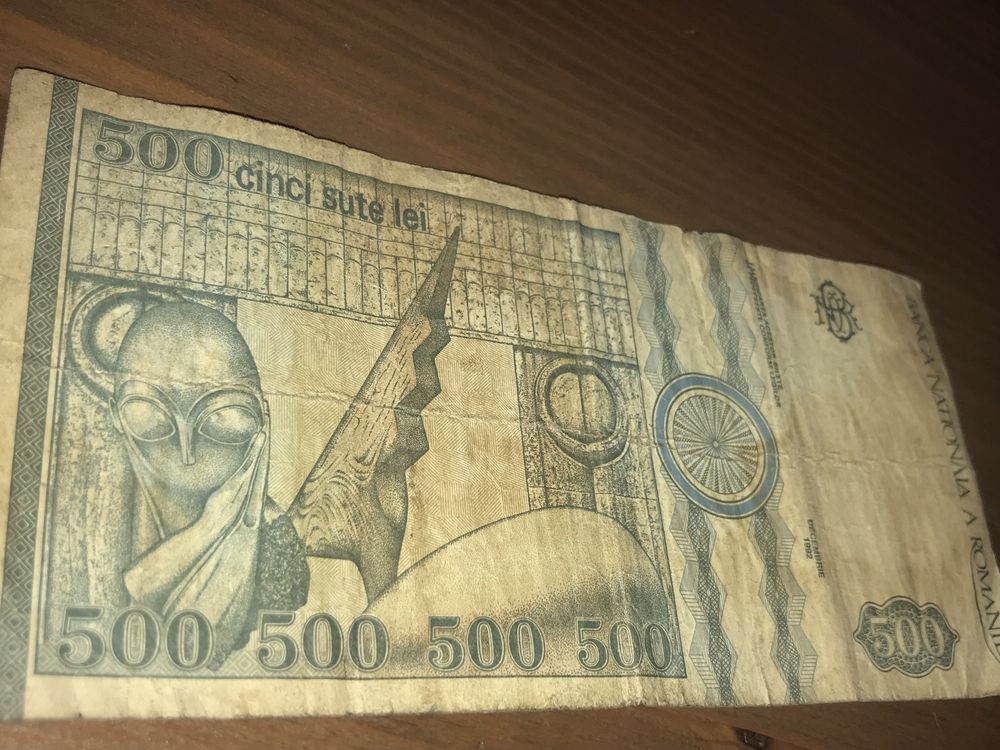 Bancnotă de 500 lei anul 1992