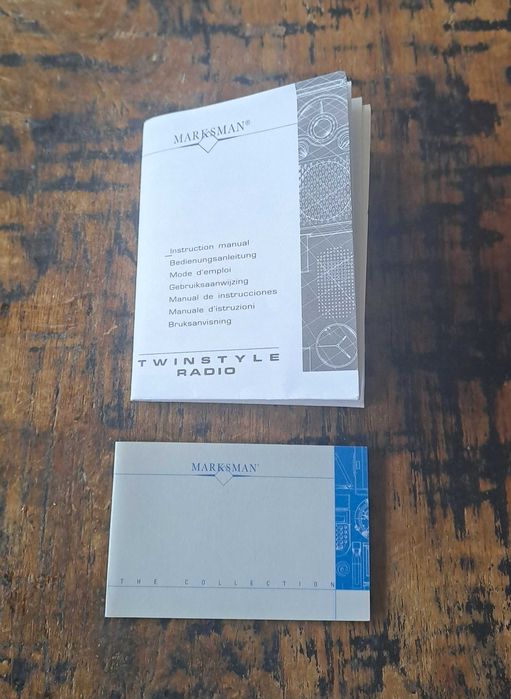 радио транзистор FM/AM Марксман Marksman сребърно с антена