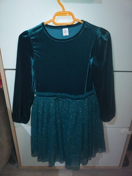 Rochie catifea verde