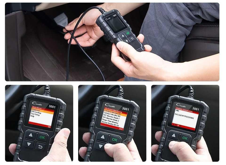 Автосканер LAUNCH Creader 3001 диагностический сканер OBD2 диагностика