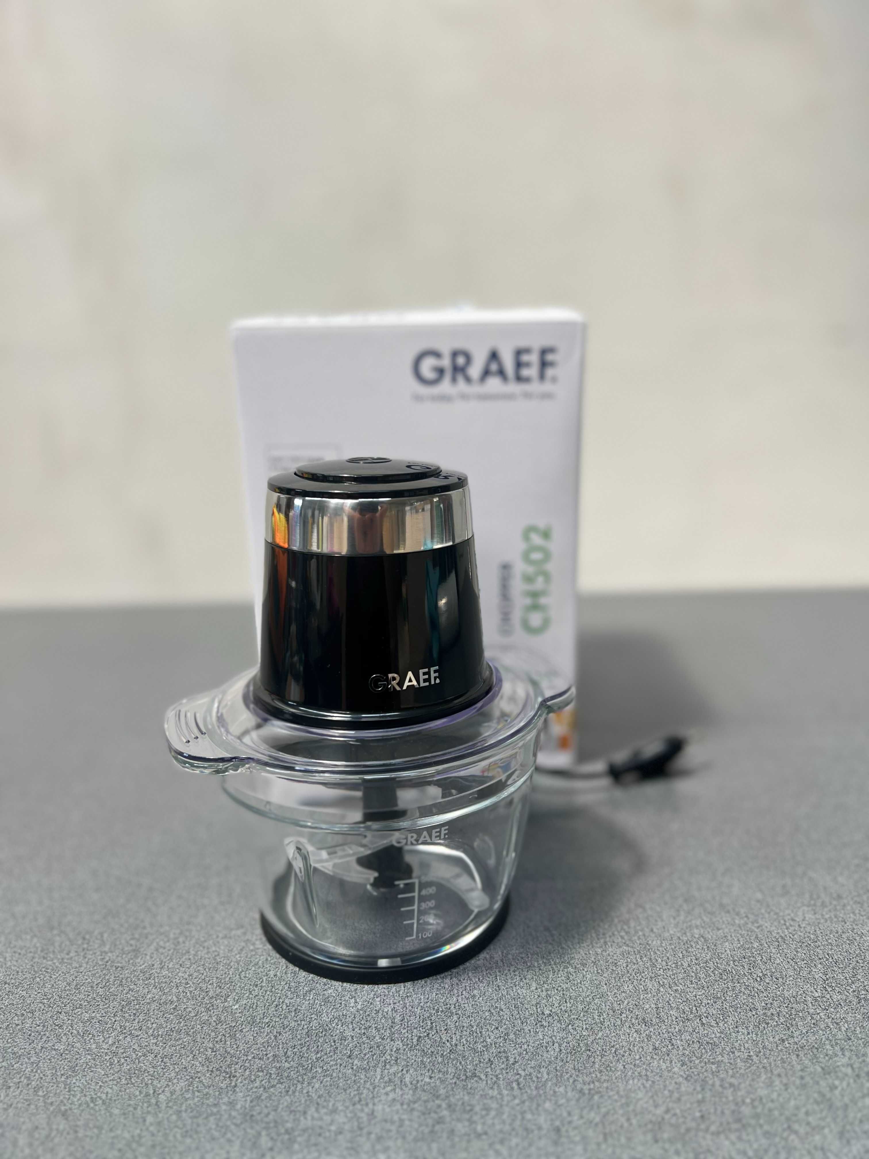 Електрически чопър Graef CH502EU, 500W, 1L, Стъклена Купа