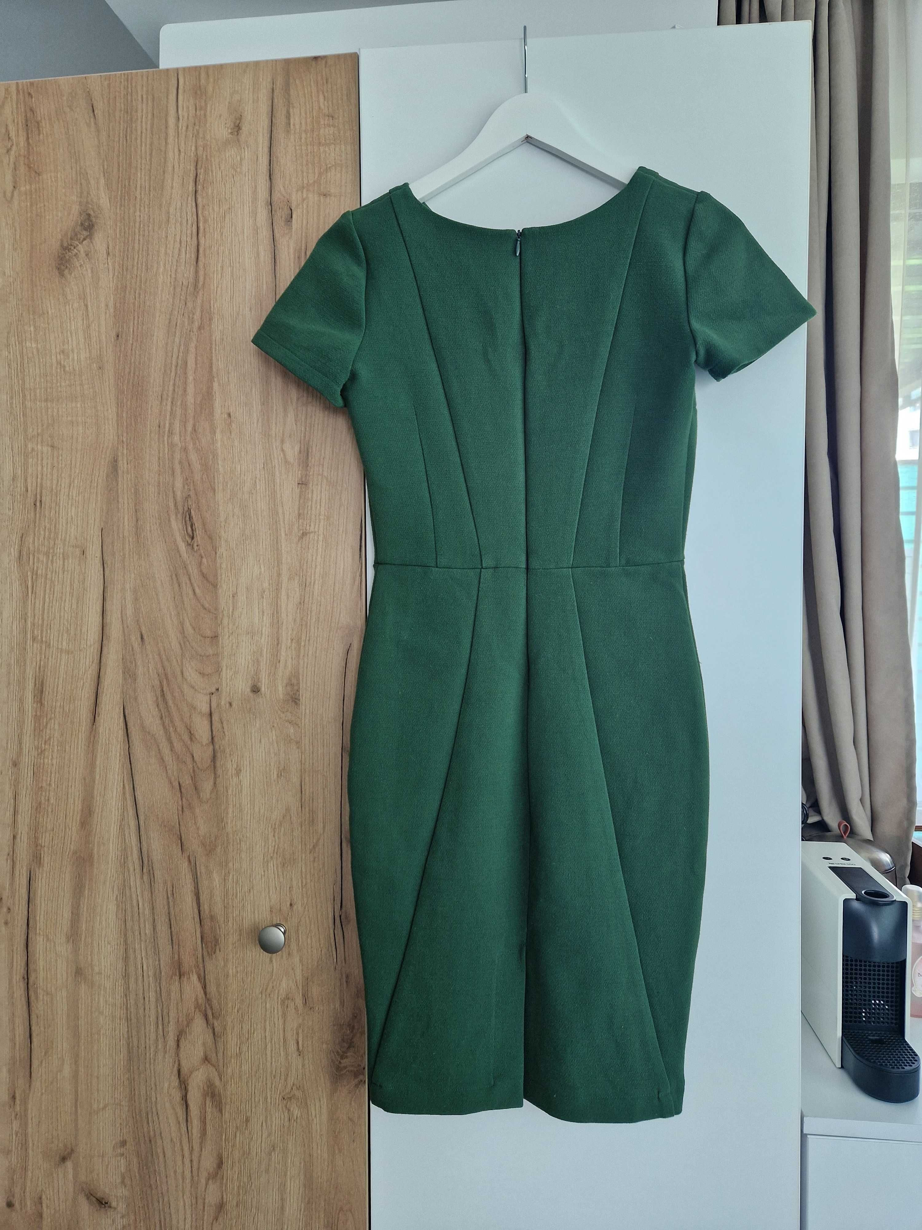 Rochie cambrata, verde, Poema, marimea 36