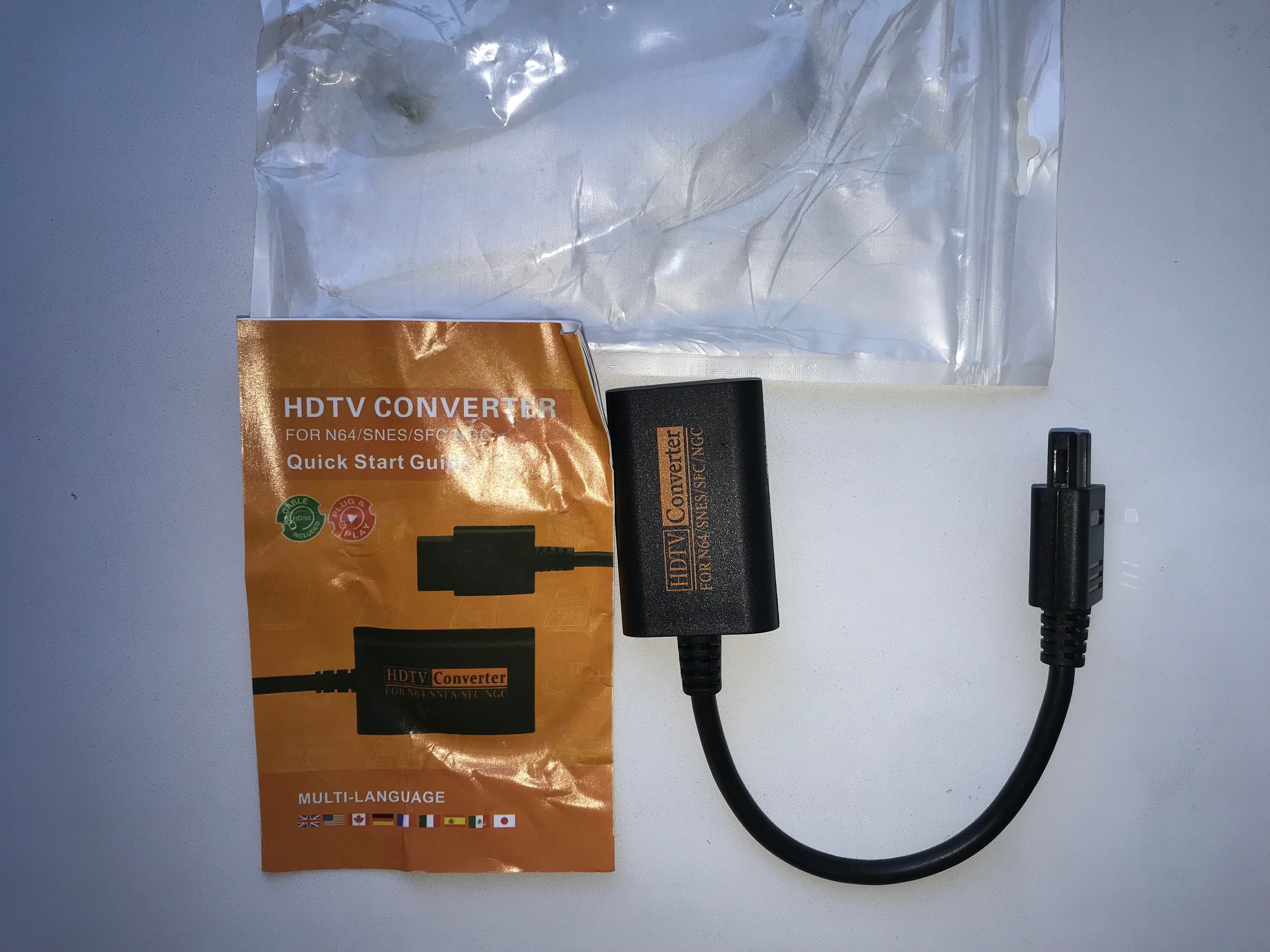 Hdmi adapter Nintendo 64, Snes,GameCube