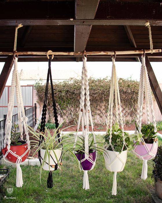 Agățătoare macrame pentru ghiveci