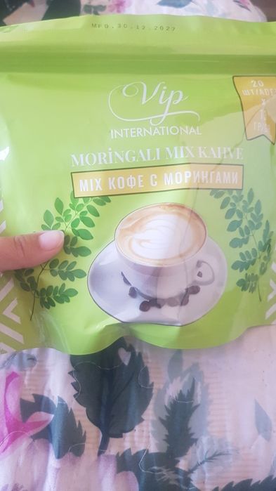 Кофе с морингой.