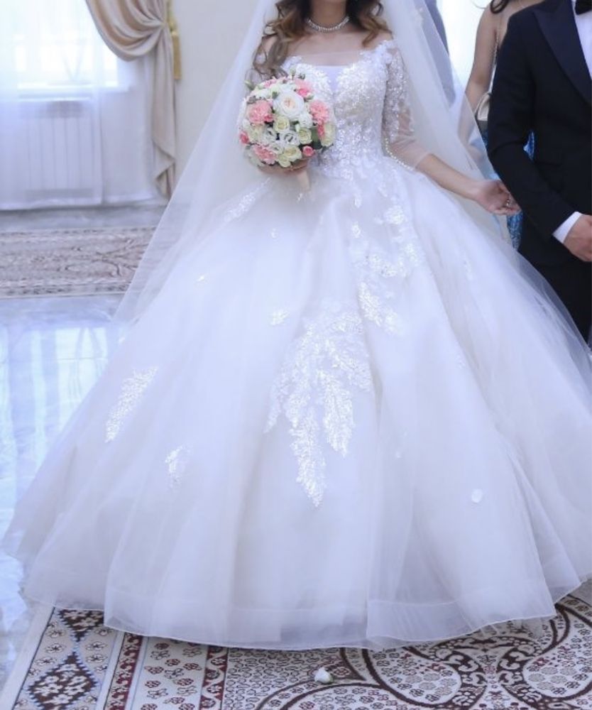 Свадебное платье маленький размер 34-36