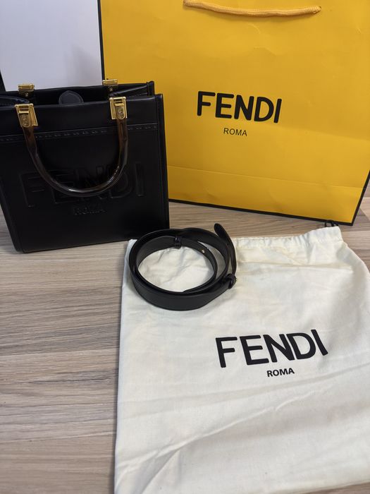Fendi Roma-Оригинална чисто нова дамска кожена чанта
