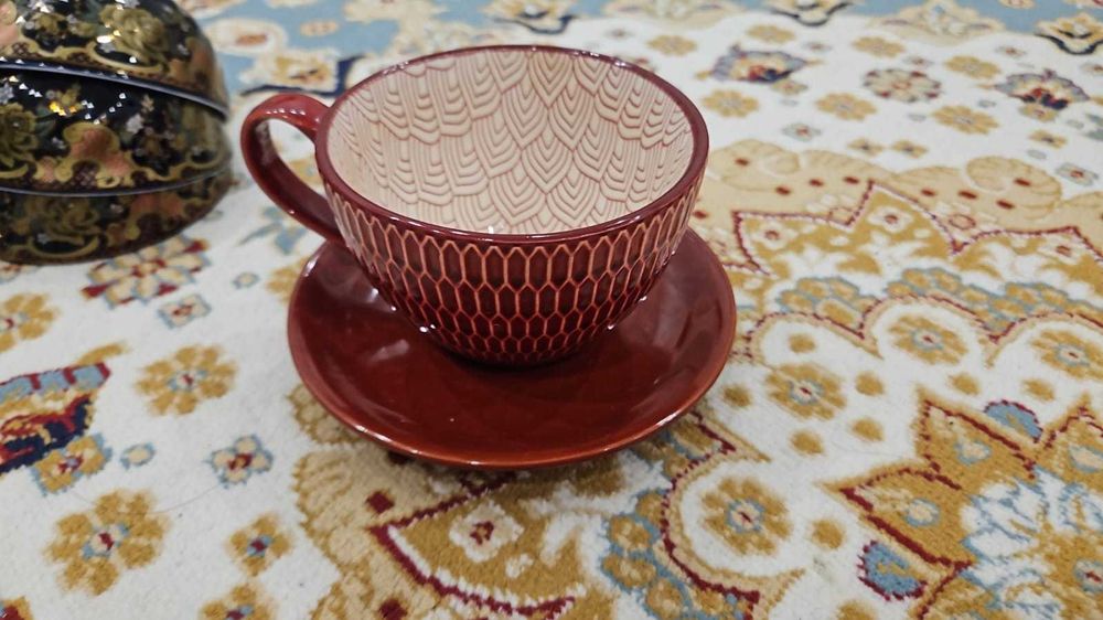 чашка с тарелочкой.Мы на Первой Алмате.Шолохова Сейфулина