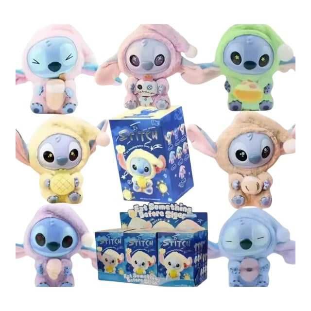 Set de 2 buc Jucarie Plus Stitch Stil Labubu – Figurine Mystery Box