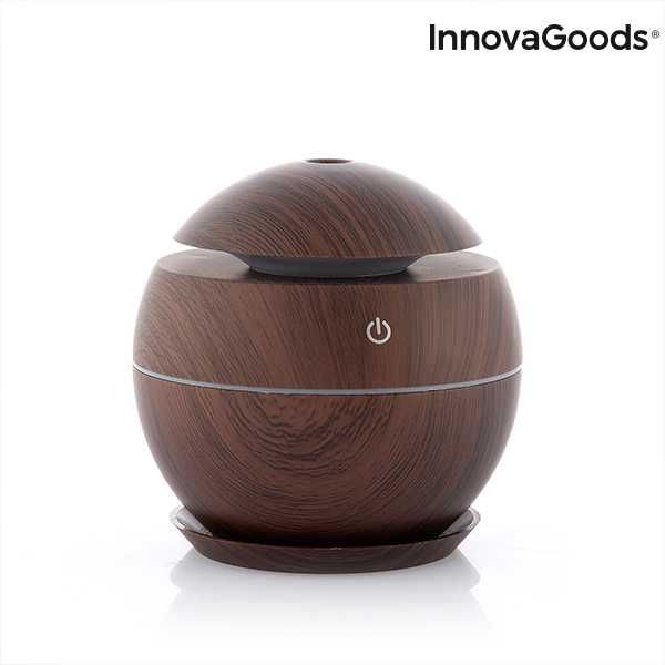 Мини Овлажнител Ароматизатор Dark Walnut InnovaGoods