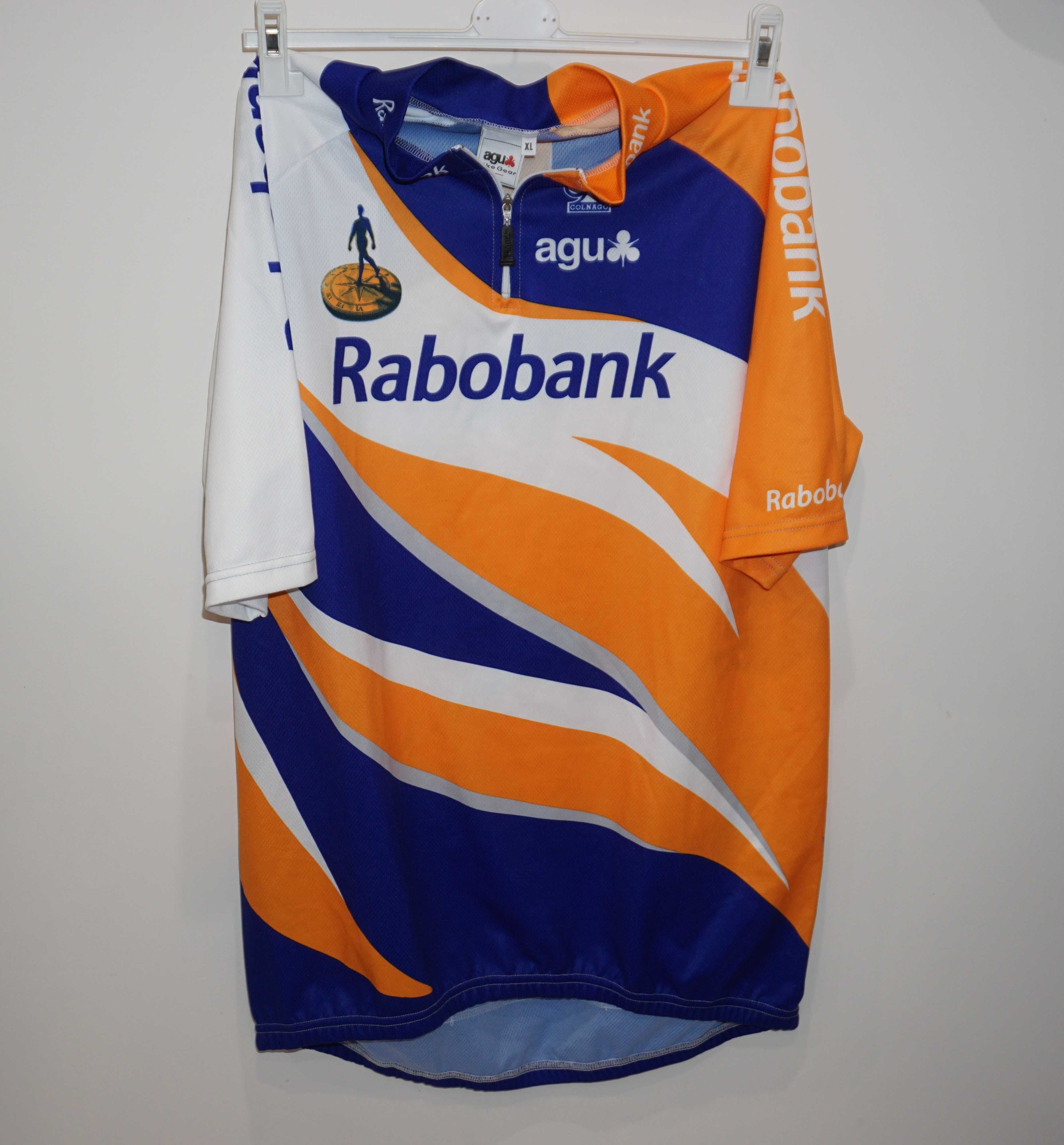 Мъжка колоездачна тениска Jersey Agu Bike Gear Rabobank XL