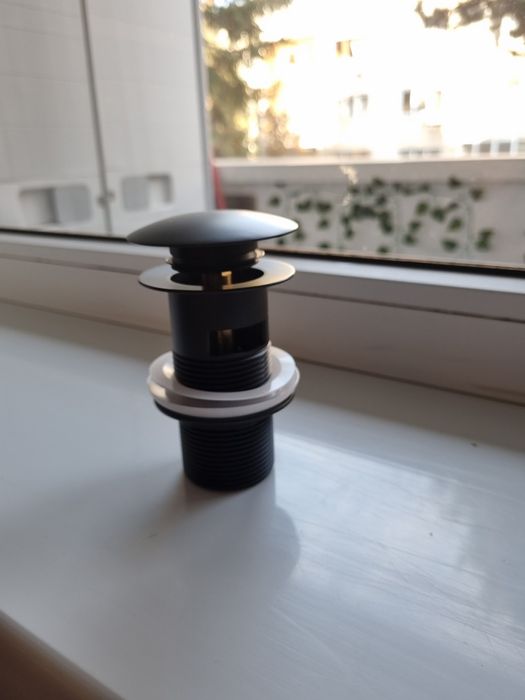 Ventil push up gold brushed,alb,negru mat