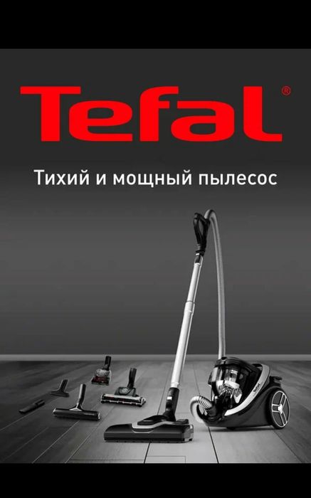 Пылесос с контейнером для пыли Tefal Silence Force Cyclonic Effitech T