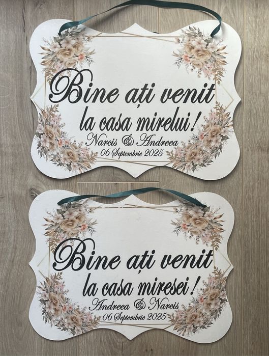 Placuta poarta “Bine ati venit!”