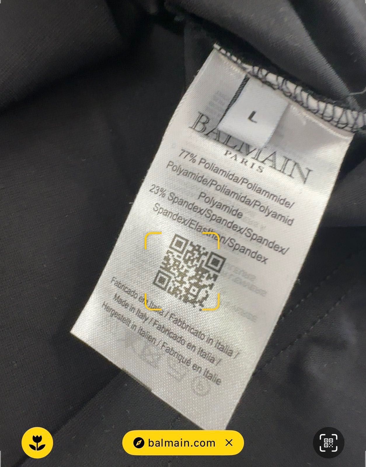 Balmain Paris-Чисто нова автентична мъжка тениска Л размер