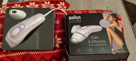 Epilator IPL Braun Silk-expert Pro 3 PL3132, 300.000 impulsuri, Alb/Mo