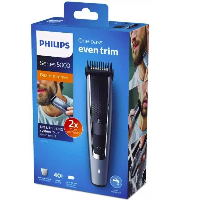 Тример за брада Philips BT5502/15, 40 настройки, 0.4-20 мм