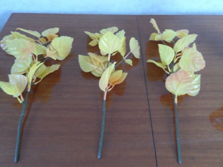 листья искусственные для декора пластмассовые
