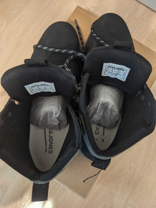 Bocanci piele cu sireturi Jack & Jones