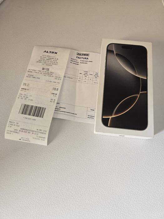 Vand schimb 16 pro max nou factura garanție 2ani