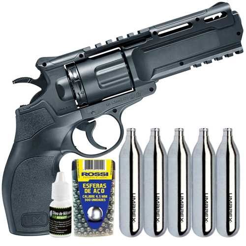 Pistol Airsoft ~REVOLVER PUTERE MARE~ Cu Aer Comprimat Co2 Pusca NOU