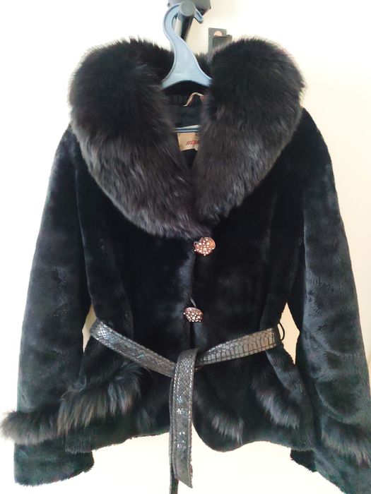 Шуба цигейковая + натуральный писец