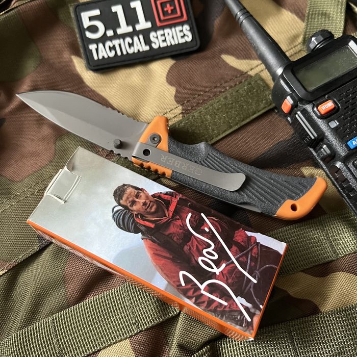 тактически нож за оцеляване и военни  цели GERBER комбинирано острие