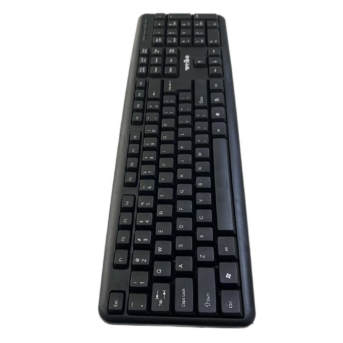 Tastatura office cu fir USB, layout US, design ergonomic