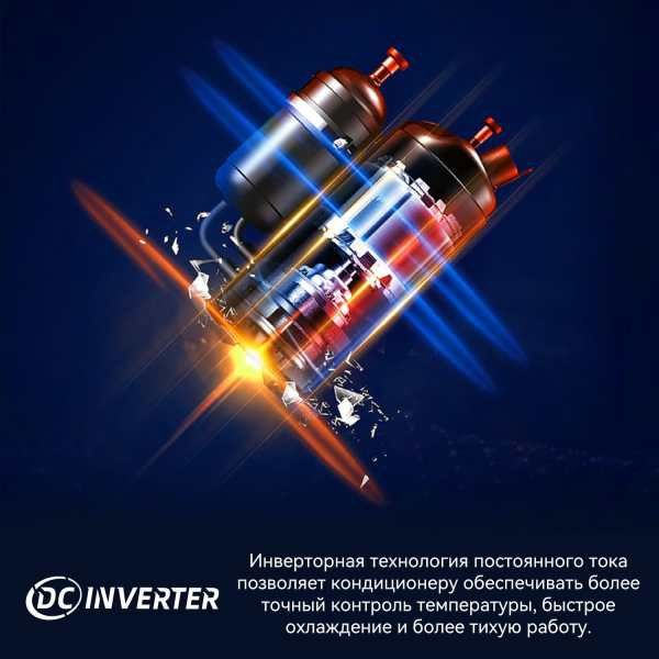 Сплит-система на 72кв. Inverter + 3 метра мед. инсталяции