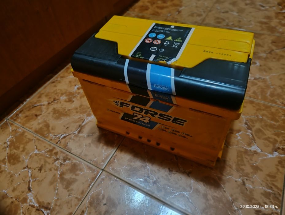 Акумулатор  74Ан с 600А пусков ток на 1г.