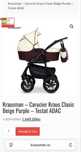 Set 3 in 1 carucior Krausman, landou, scoica auto